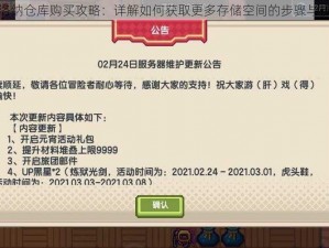 伊洛纳仓库购买攻略：详解如何获取更多存储空间的步骤与技巧