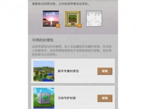 我的世界材质包安装全攻略：轻松掌握mc材质包安装步骤