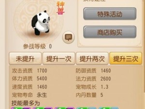 梦幻西游手游超级大熊猫全方位加点策略与指南：助力你成为最强熊猫大师