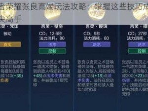 王者荣耀张良高端玩法攻略：掌握这些技巧成为顶尖高手