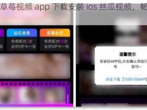 热门的草莓视频 app 下载安装 ios 丝瓜视频，畅享精彩不断