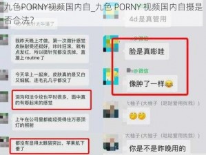 九色PORNY视频国内自_九色 PORNY 视频国内自摄是否合法？