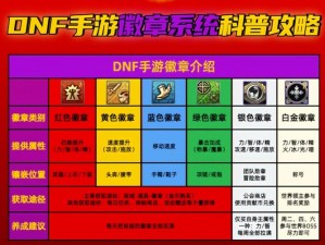 DNF手游徽章系统深度解析：获取与提升徽章等级的攻略指南