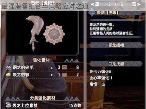 怪物猎人探险攻略：武器与防具选择指南——探寻最强装备组合与策略应对之道