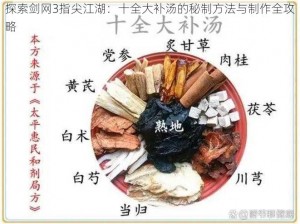 探索剑网3指尖江湖：十全大补汤的秘制方法与制作全攻略