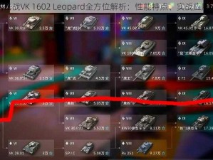 坦克世界闪击战VK 1602 Leopard全方位解析：性能特点、实战应用与优势揭秘