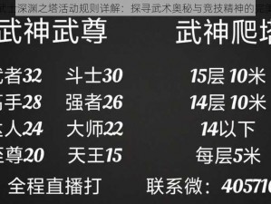 神龙武士深渊之塔活动规则详解：探寻武术奥秘与竞技精神的完美结合