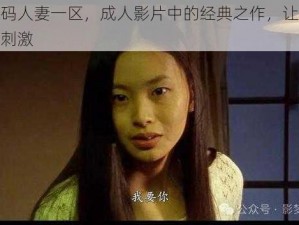 精品无码人妻一区，成人影片中的经典之作，让你尽享激情与刺激