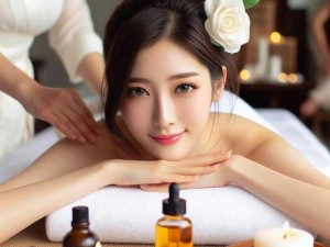 少妇私密 spa 精油按摩，滋润肌肤，放松身心