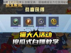 探索《和平精英》攻略宝典：萌喵橘座全方位获得秘籍