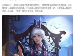 桃园基情之下的贾诩实力解析：群雄橙将贾诩的全面技能属性详解