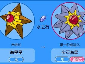 口袋妖怪复刻：宝石海星种族值深度解析，探秘其强大之处