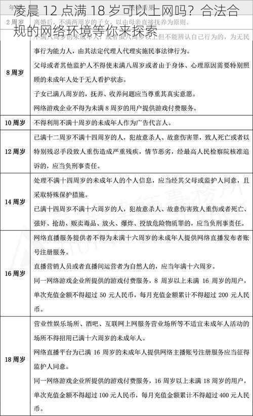 凌晨 12 点满 18 岁可以上网吗？合法合规的网络环境等你来探索