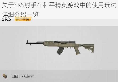 关于SKS射手在和平精英游戏中的使用玩法详细介绍一览