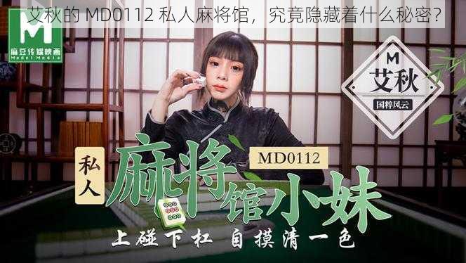 艾秋的 MD0112 私人麻将馆，究竟隐藏着什么秘密？