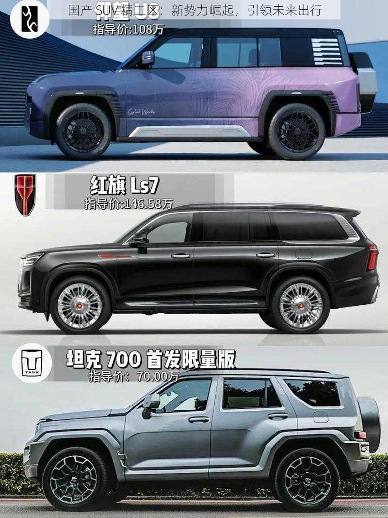 国产 SUV 精二区：新势力崛起，引领未来出行