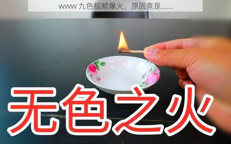 www 九色视频爆火，原因竟是……