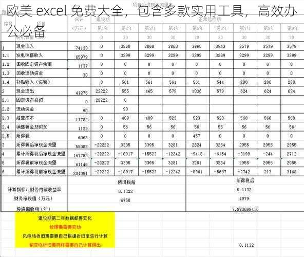 欧美 excel 免费大全，包含多款实用工具，高效办公必备