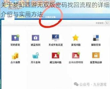 关于梦幻西游无双版密码找回流程的详细介绍与实用方法