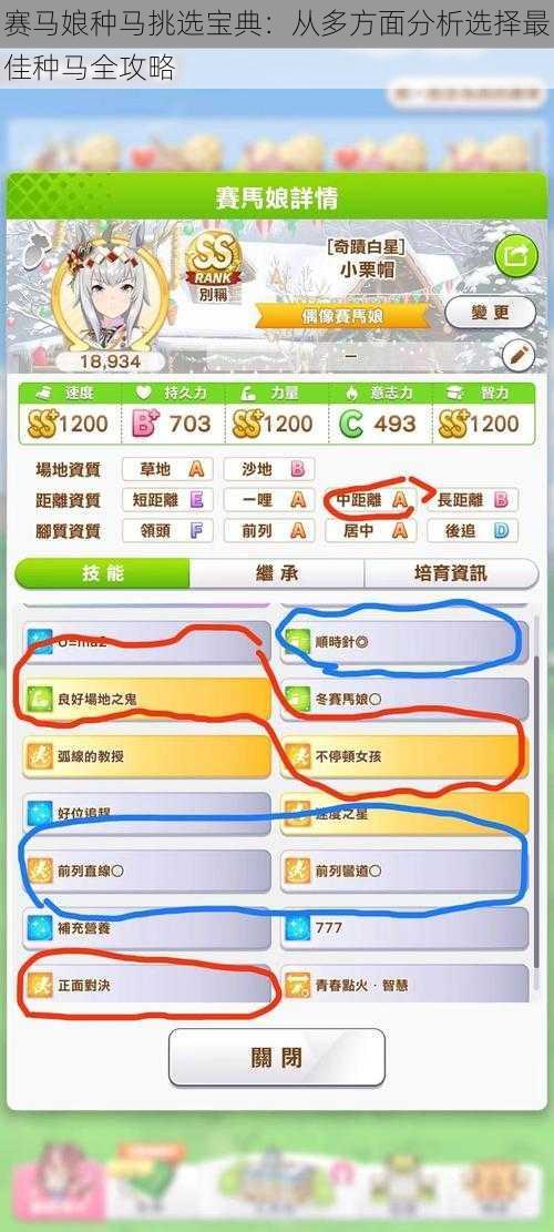 赛马娘种马挑选宝典：从多方面分析选择最佳种马全攻略