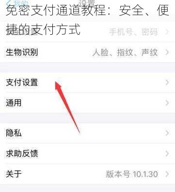 免密支付通道教程：安全、便捷的支付方式