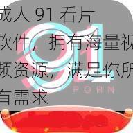 成人 91 看片软件，拥有海量视频资源，满足你所有需求