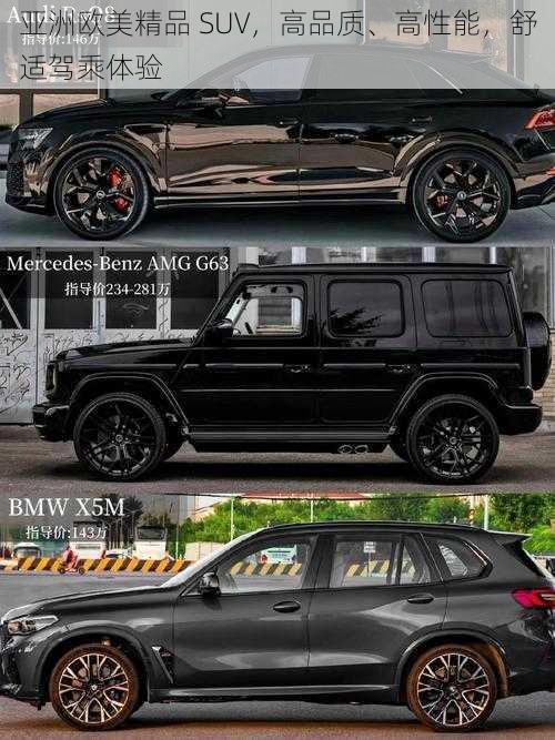 亚洲欧美精品 SUV，高品质、高性能，舒适驾乘体验