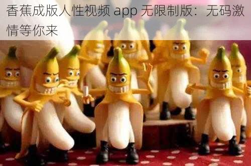 香蕉成版人性视频 app 无限制版：无码激情等你来