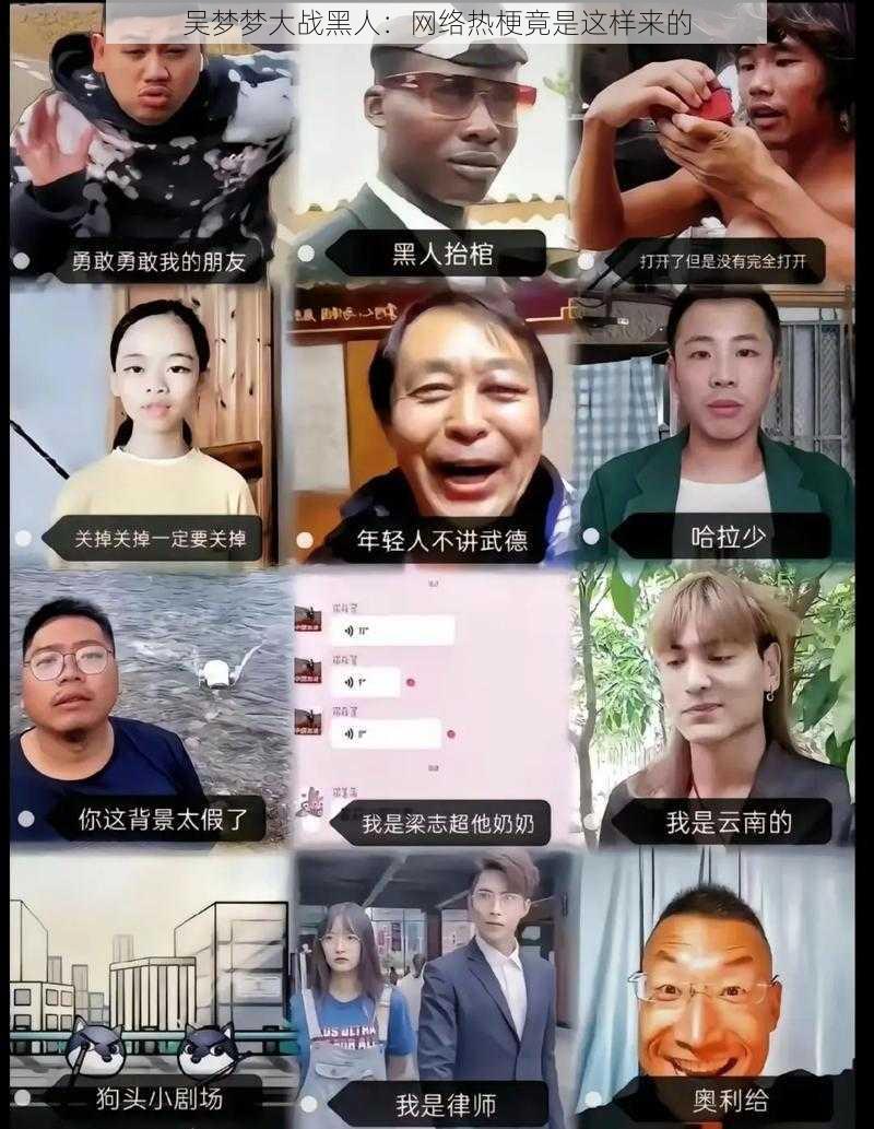 吴梦梦大战黑人：网络热梗竟是这样来的