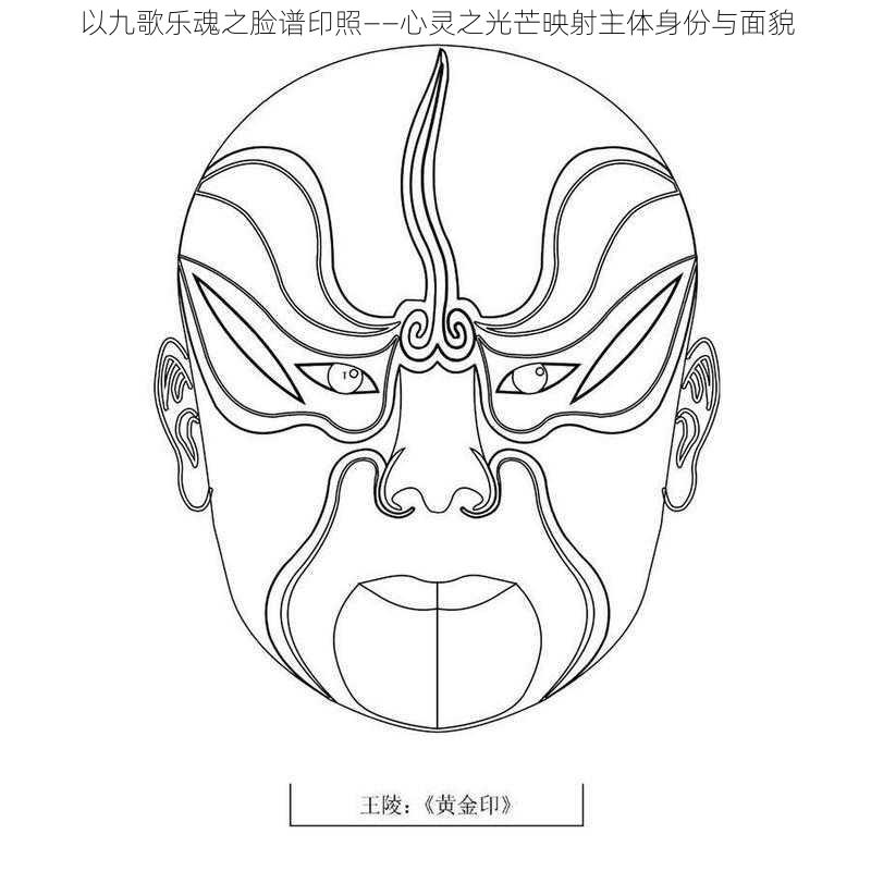 以九歌乐魂之脸谱印照——心灵之光芒映射主体身份与面貌