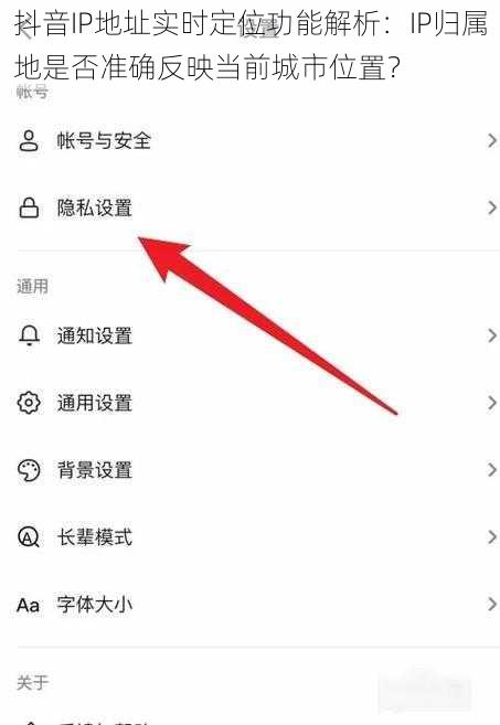 抖音IP地址实时定位功能解析：IP归属地是否准确反映当前城市位置？