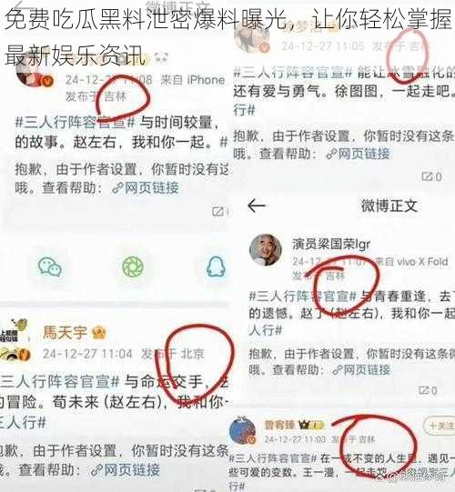 免费吃瓜黑料泄密爆料曝光，让你轻松掌握最新娱乐资讯