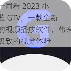 一同看 2023 小蓝 GTV，一款全新的视频播放软件，带来极致的视觉体验