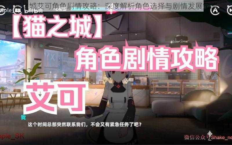 猫之城艾可角色剧情攻略：深度解析角色选择与剧情发展策略