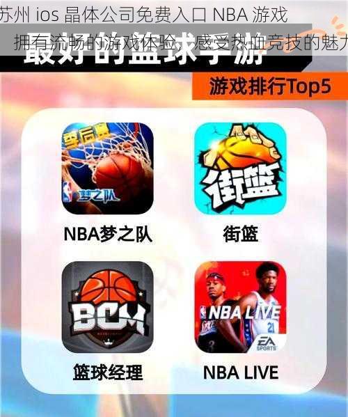 苏州 ios 晶体公司免费入口 NBA 游戏，拥有流畅的游戏体验，感受热血竞技的魅力