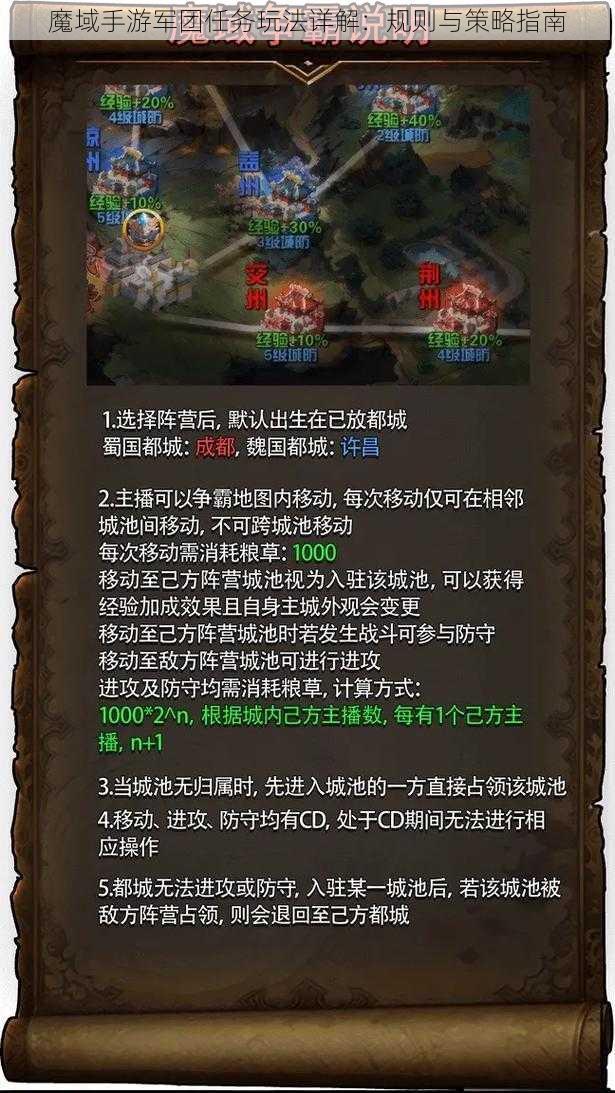 魔域手游军团任务玩法详解：规则与策略指南