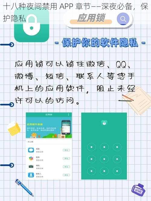 十八种夜间禁用 APP 章节——深夜必备，保护隐私