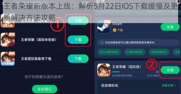 王者荣耀新版本上线：解析5月22日IOS下载缓慢及更新解决方法攻略