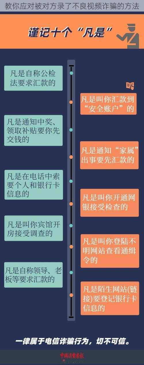 教你应对被对方录了不良视频诈骗的方法