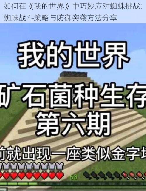 如何在《我的世界》中巧妙应对蜘蛛挑战：蜘蛛战斗策略与防御突袭方法分享