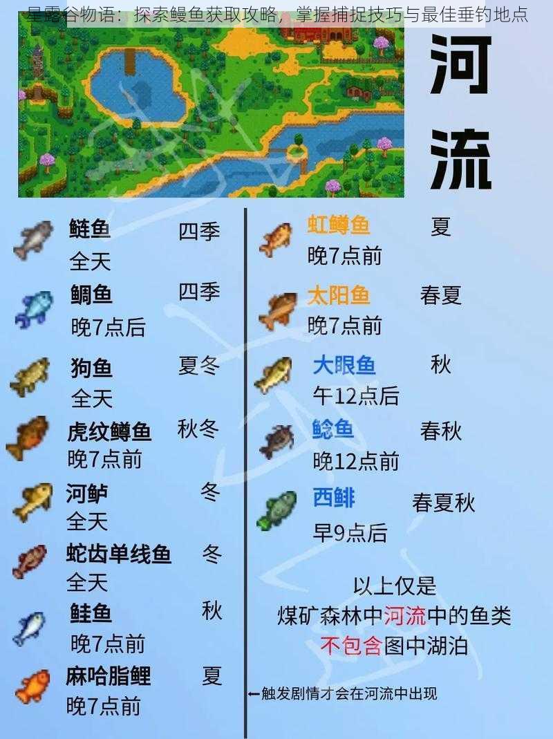 星露谷物语：探索鳗鱼获取攻略，掌握捕捉技巧与最佳垂钓地点