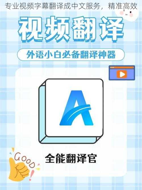 专业视频字幕翻译成中文服务，精准高效