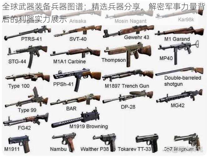 全球武器装备兵器图谱：精选兵器分享，解密军事力量背后的利器实力展示