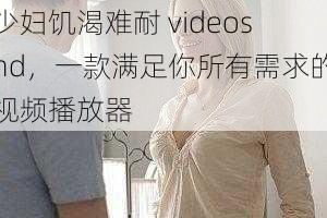 少妇饥渴难耐 videoshd，一款满足你所有需求的视频播放器