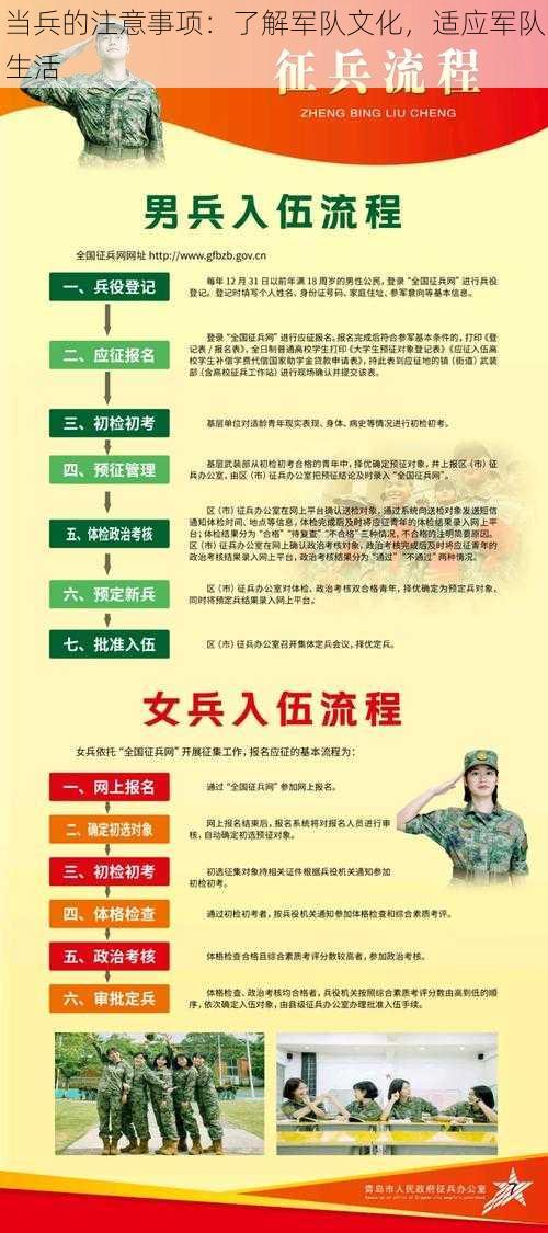 当兵的注意事项：了解军队文化，适应军队生活