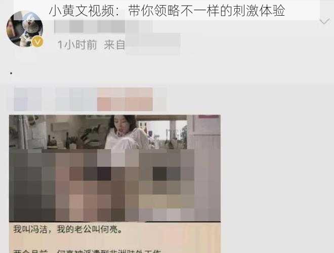 小黄文视频：带你领略不一样的刺激体验