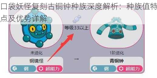 口袋妖怪复刻古铜钟种族深度解析：种族值特点及优势详解