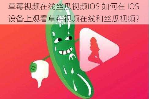 草莓视频在线丝瓜视频IOS 如何在 IOS 设备上观看草莓视频在线和丝瓜视频？