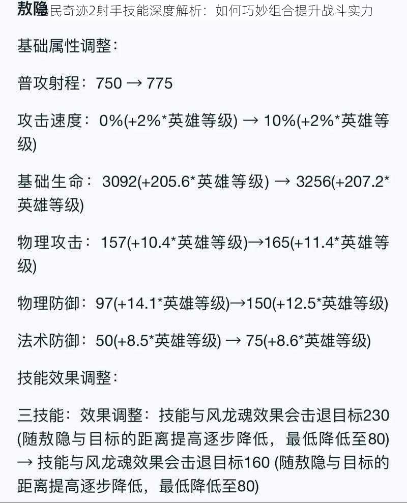 全民奇迹2射手技能深度解析：如何巧妙组合提升战斗实力