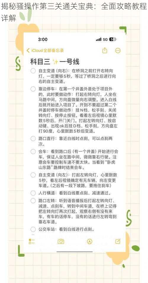 揭秘骚操作第三关通关宝典：全面攻略教程详解